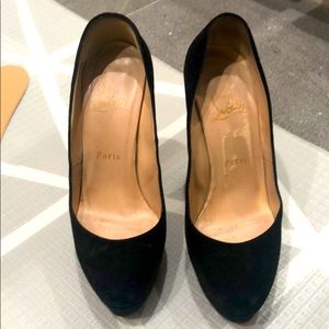Black suede Christian Louboutin